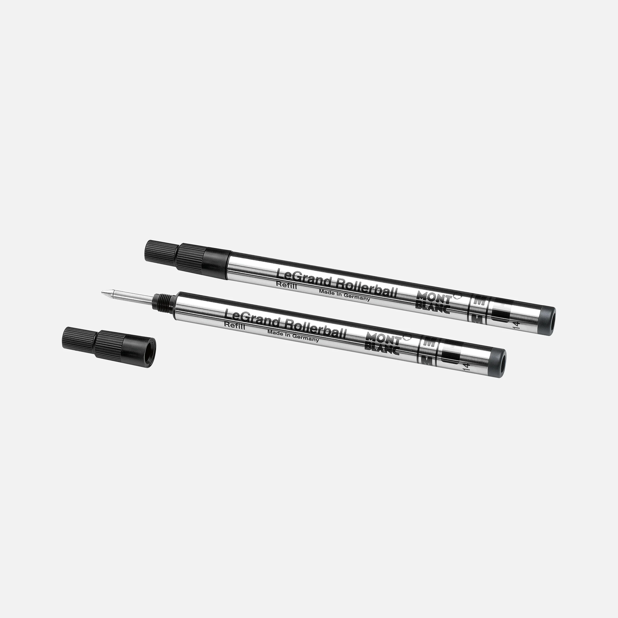 Montblanc - 2 LeGrand Rollerball-Minen - Mittelbreit - Mystery Black