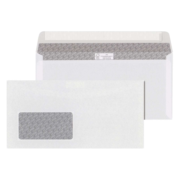 Mayer-bestpac - MAILmedia® - Briefumschläge (220x110 mm), mit Fenster, selbstklebend, 100 Stück