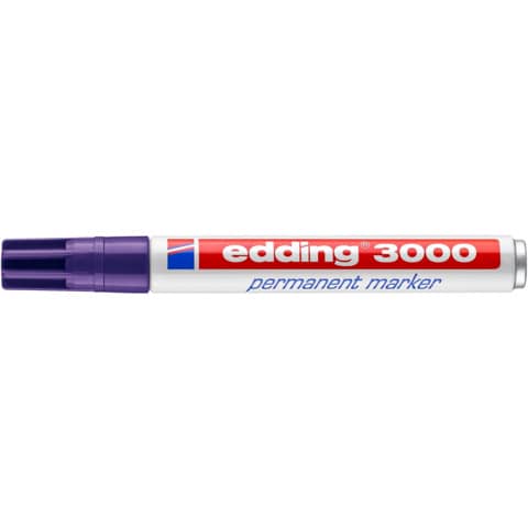 Edding - 3000 Permanentmarker - nachfüllbar, 1,5 - 3 mm, violett