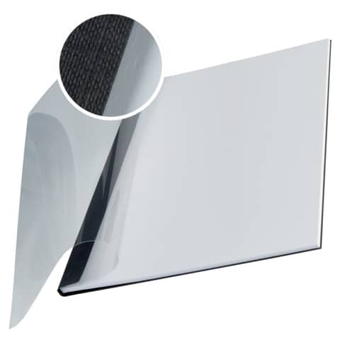 Leitz - 7398 Bindemappe impressBIND - Soft Cover, A4, 3,5 mm, 10 Stück, schwarz