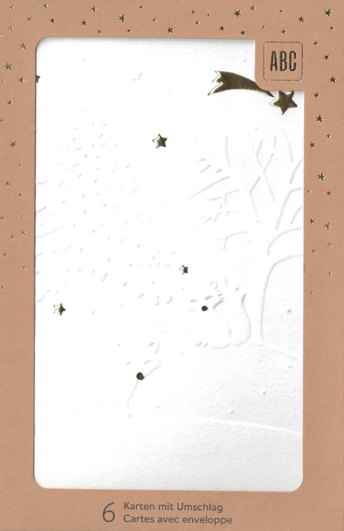 ABC - Weihnachten Glückwunschkarten - 6 Karten DIN B 6