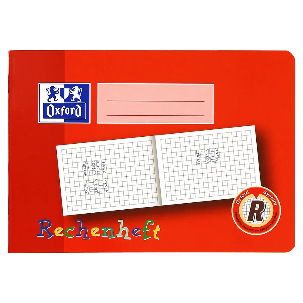 Oxford - Rechenheft A5 - 16 Blatt - 10 x 10mm Kästchen 