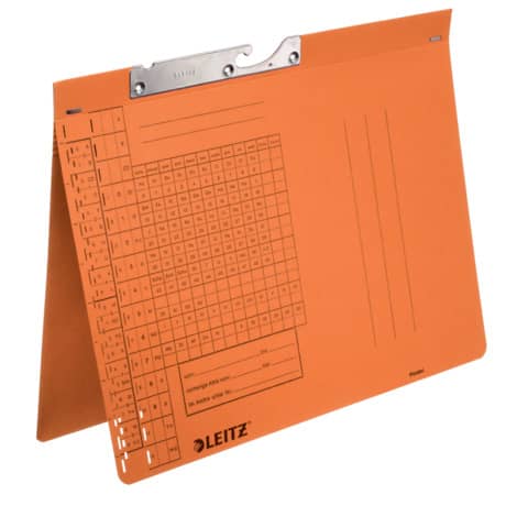 Leitz - 2094 Pendelhefter Combi - A4, Manilakarton (RC), orange, Amtsheftung