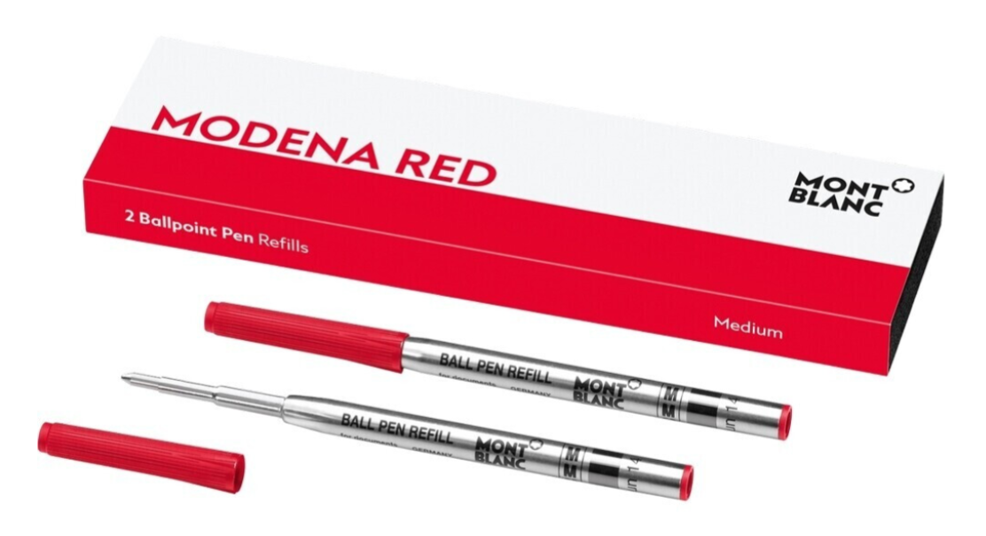 Montblanc - Ballpoint-Mine Classique - Modena Red - Medium - 2 Stück