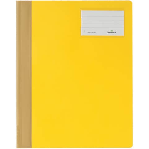 Durable - Schnellhefter, Hartfolie, DIN A4 überbreit, gelb