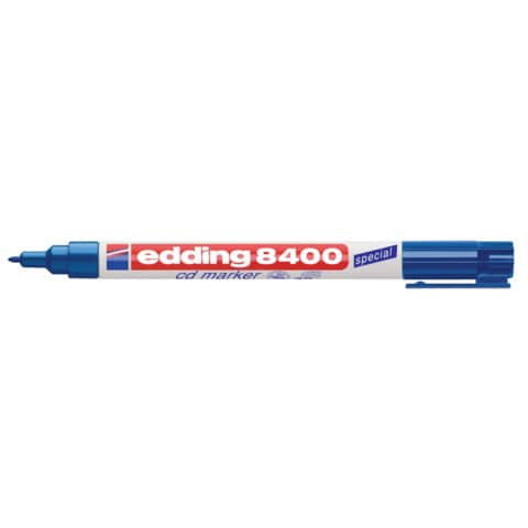 Edding - 8400 CD-Marker - permanent, ca. 0,5 - 1 mm, blau