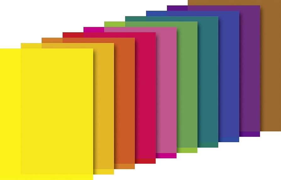 Heyda - Transparentpapier - Bunt - 10 Farben