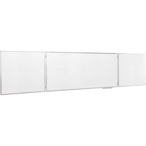 Klapptafel ECONOMY - Whiteboard 200 x 100 cm, 3 Tafeln, weiß