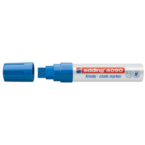 Edding - 4090 Kreidemarker - 4 - 15 mm, blau