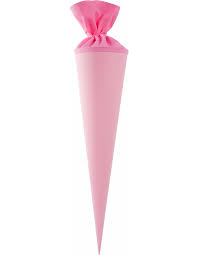 Goldbuch - Schultüte zum Basteln - 70cm -  Rosa mit farbigem Filzverschluss