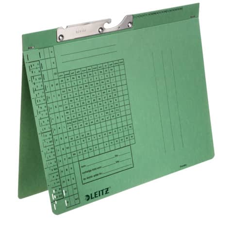 Leitz - 2094 Pendelhefter Combi - A4, Manilakarton (RC), grün, Amtsheftung