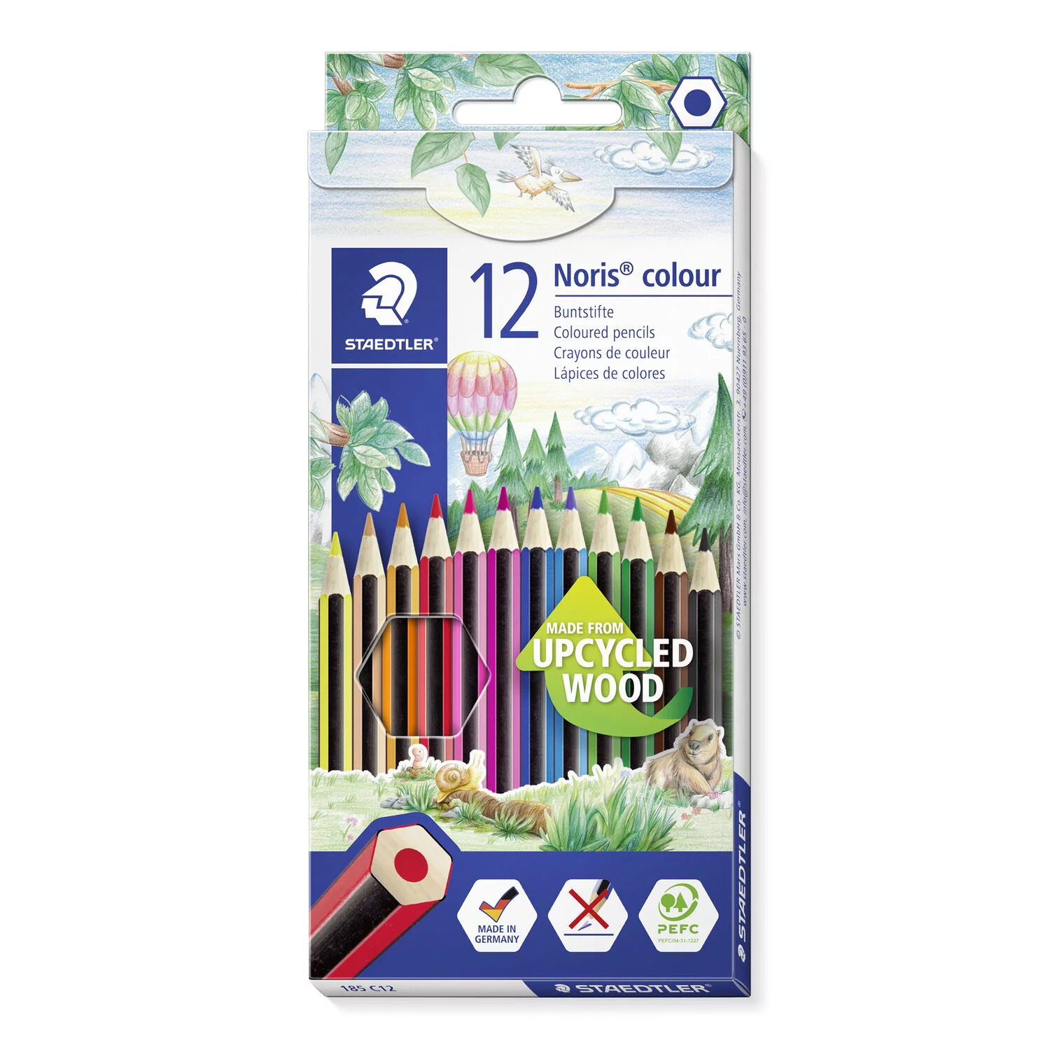 Staedtler - Noris colour 185 - Kartonetui mit 12 Buntstiften