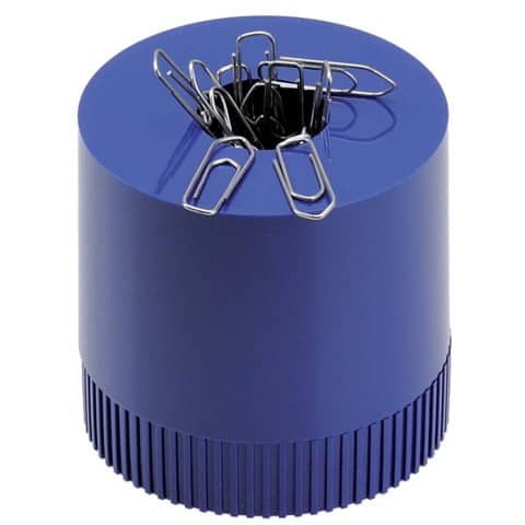 arlac® - Büroklammernspender Clip-Boy - royalblau, gefüllt