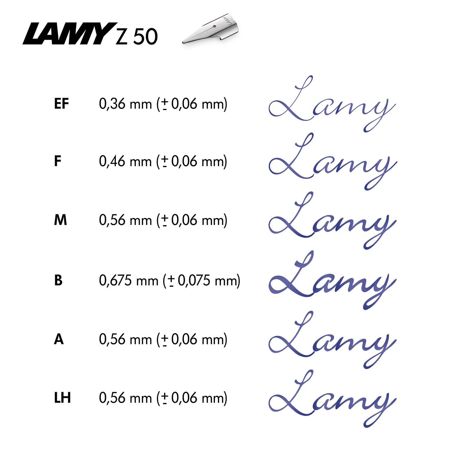 LAMY - Ersatzfeder Z 50 - blank