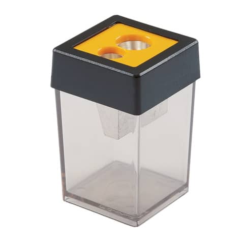 Dahle® - Doppel-Dosenspitzer 53465, bis 10,5 mm, 35 x 55 x 35 mm, grau-transparent