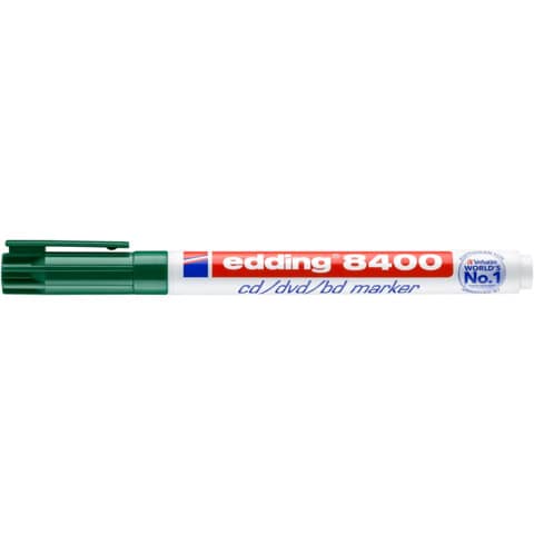 Edding - 8400 CD-Marker - permanent, ca. 0,5 - 1 mm, grün