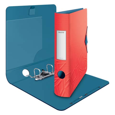 Leitz - 1117 Qualitäts-Ordner Urban Chic - PP, A4, schmal, rot