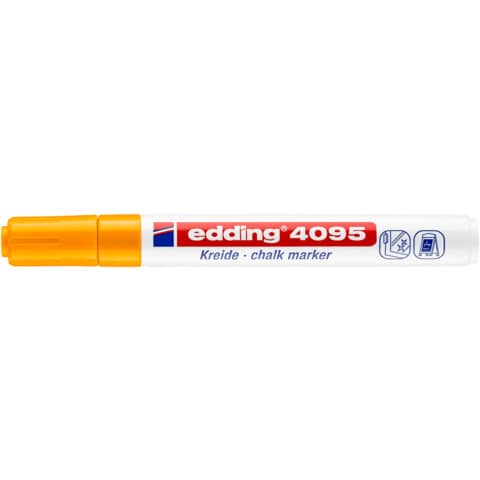 Edding - 4095 Kreidemarker - 2 - 3 mm, neonorange