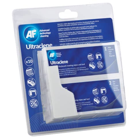 AF - Ultraclene - 10 Tücher Nass-/Trockentücher