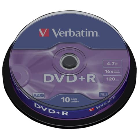 Verbatim - DVD+R 4.7GB/120Min 16x, Sp.10