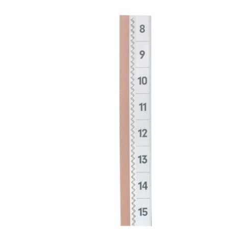 Durable - Selbstklebe-Vollsichtreiter TABFIX®, 200 x 10 mm, 2-zeilig, transparent, 5 Stück