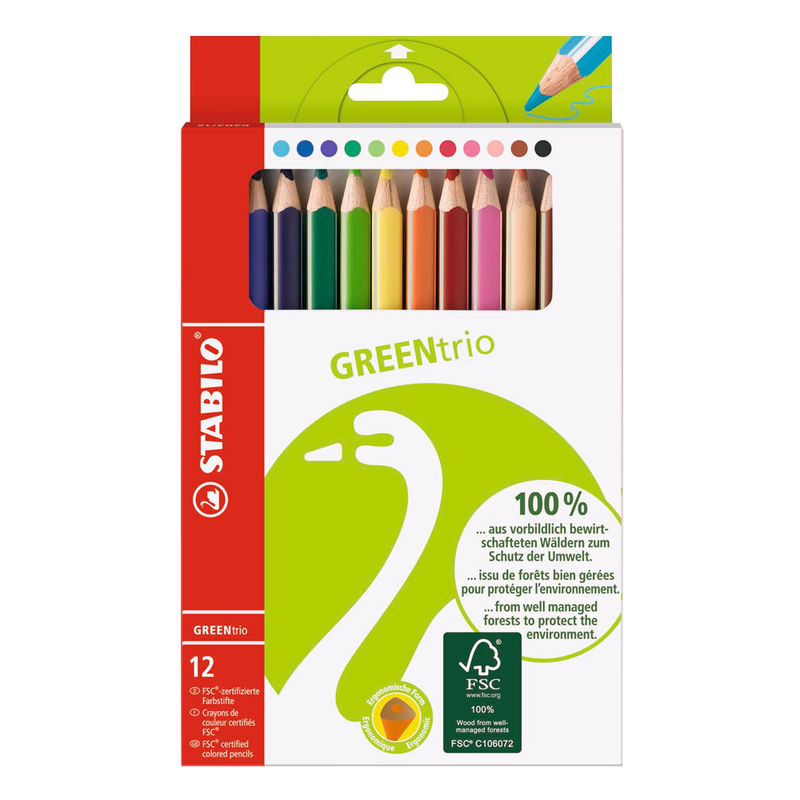 Stabilo - Buntstifte GreenTrio - 12er Etui