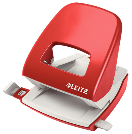 Leitz - New NeXXt Bürolocher (Metall), 30 Blatt, Rot