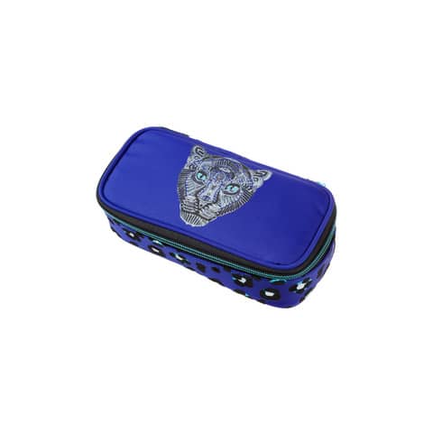 walker - Schüleretui Blue Panther - royal blue, 21 x 6 x 10 cm, 1 Fach, ungefüllt