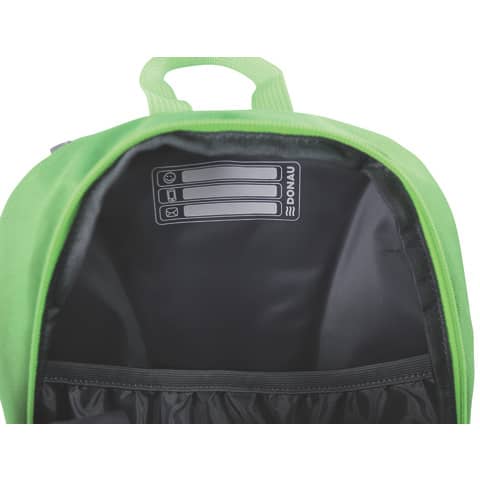 DONAU - Kinderrucksack Freizeit grün - 26 x 36 x 12 cm