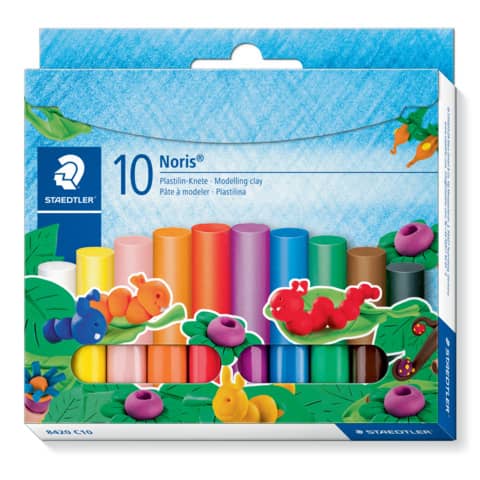 Staedtler® - Plastilin-Knete Noris Club® 10 Farben im Kartonetui