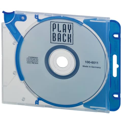 Durable - CD-Hardbox QUICKFLIP® COMPLETE, für 1 CD/DVD, blau, 5 Stück