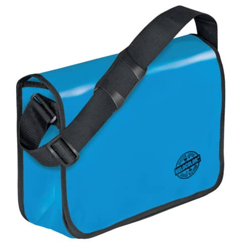 Veloflex® - VELOCOLOR® Umhängetasche - 375 x 315 x 110 mm, LKW-Plane, hellblau