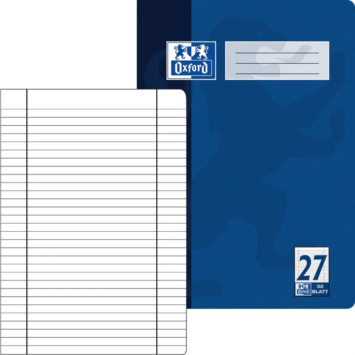 Oxford - Heft A4 - 32 Blatt - Lin. 27 liniert
