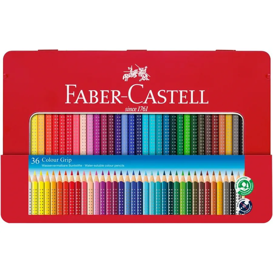 Faber-Castell - Colour Grip Buntstift - 36er Metalletui