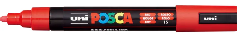 Posca - Acryl-Farbmarker - PC - Rot