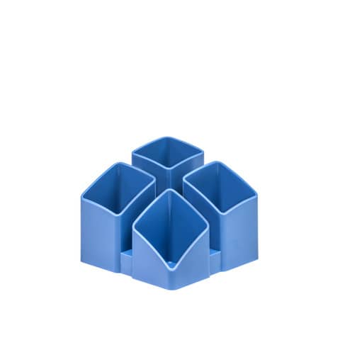 HAN - Schreibtisch-Köcher SCALA - 4 Fächern, eisblau