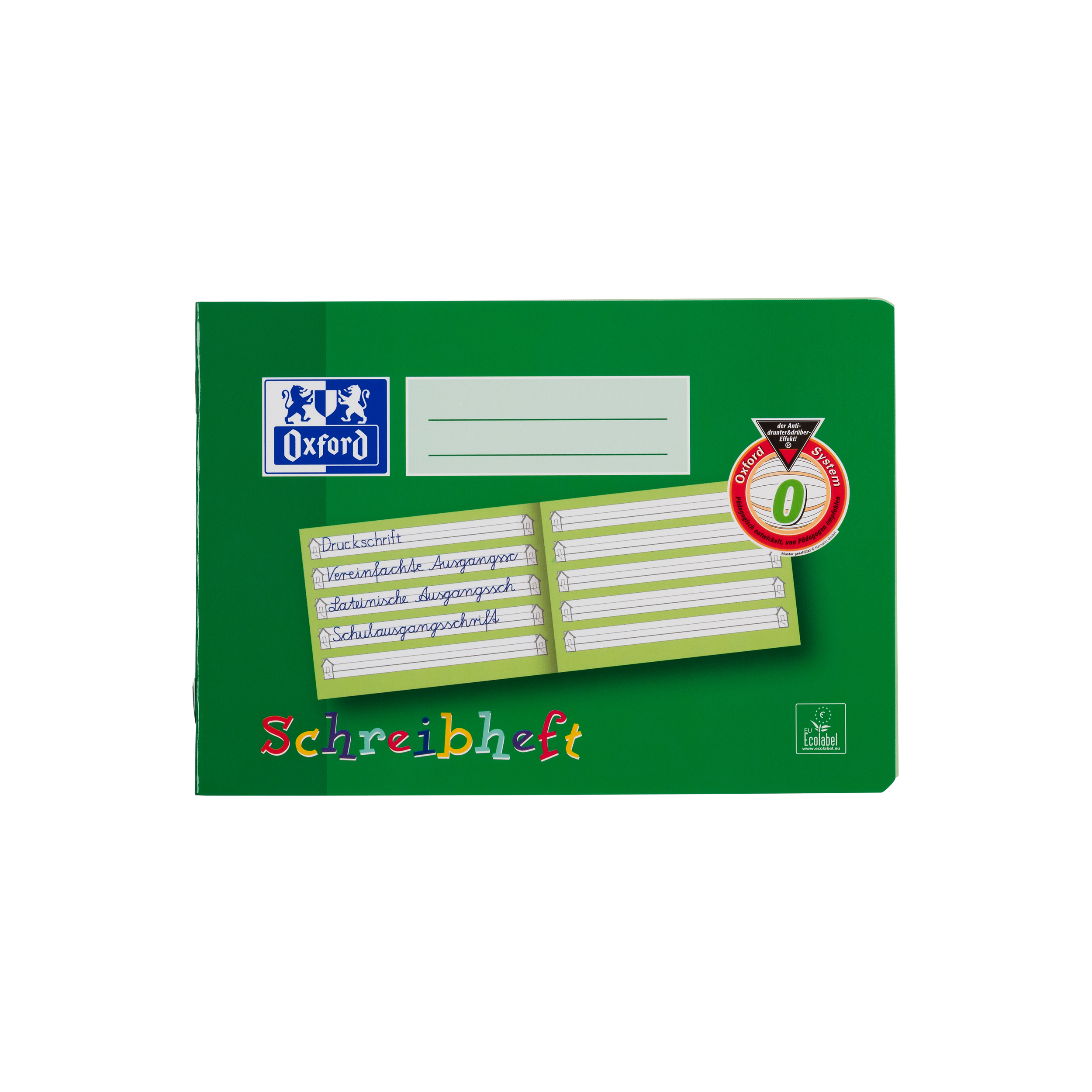 Oxford - Schreiblernheft DIN A5 quer - Lineatur 0 - 16 Blatt*