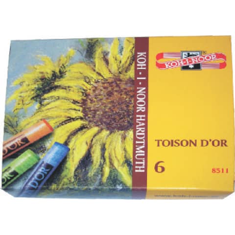 KOH-I-NOOR - Pastellkreide - 6 Farben 
