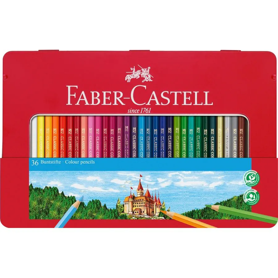 Faber-Castell - Classic Colour Buntstift - 36er Metalletui