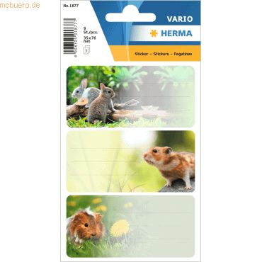 Herma - Schuletiketten - Nagetiere