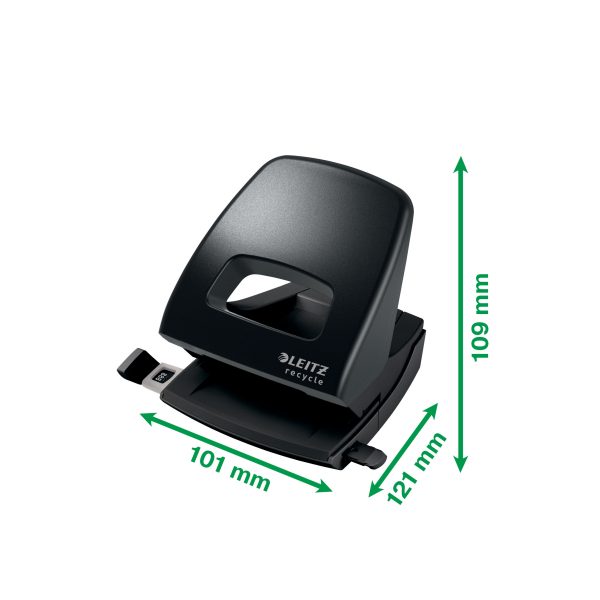 Leitz - Locher Recycle - 30 Blatt - Schwarz