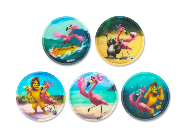 ergobag - Kletties - Flamingo - 5 Stück