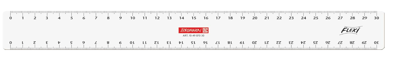 Brunnen - Lineal - transparent - 30cm