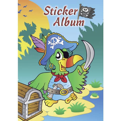 Avery Zweckform® - Z-Design 57799, Kinder Sticker Sammelalbum A5, Pirat