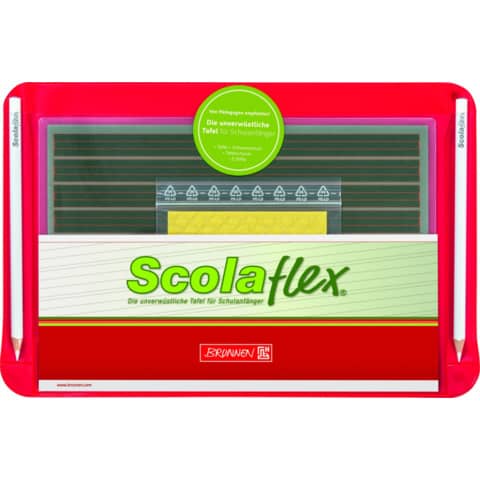 Staufen® - Schülertafel-Set Original Scolaflex® L1A, Kunststoff, 25,9 x 17,7 cm, schwarz