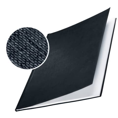 Leitz - 7391 Bindemappe impressBIND - Hard Cover, A4, 7 mm, 10 Stück, schwarz