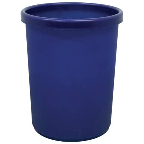 MM Metzger Mendle - Papierkorb, 33 Liter - blau, Ø min/max: 290/335 / 430 mm hoch