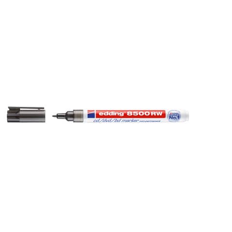 Edding - 8500 RW CD-Marker - non-permanente, ca. 1 mm, schwarz