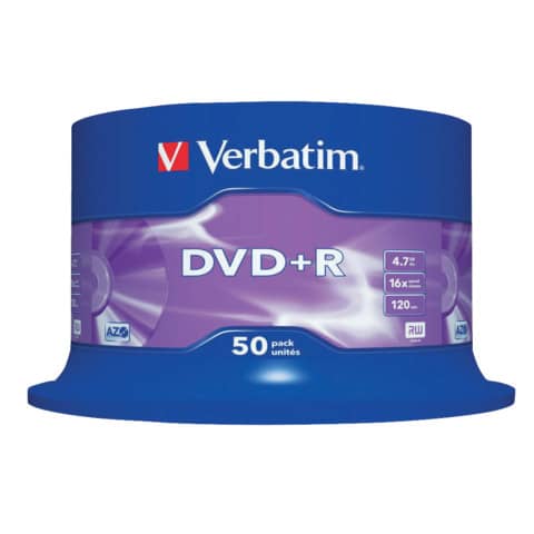 Verbatim - DVD+R AZO - 4,7 GB, 16x, 50 Stück