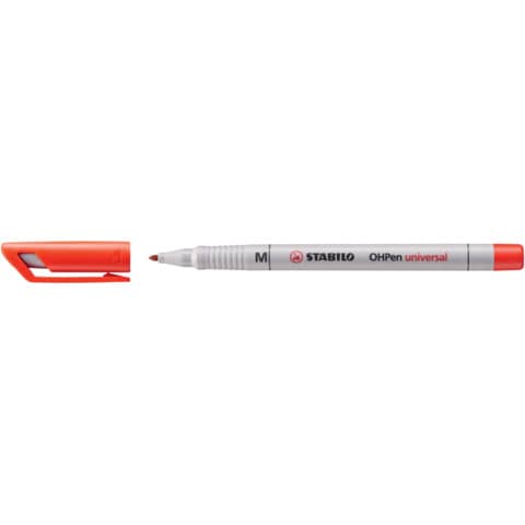 STABILO® - Folienstift - OHPen universal - wasserlöslich medium - Einzelstift - rot